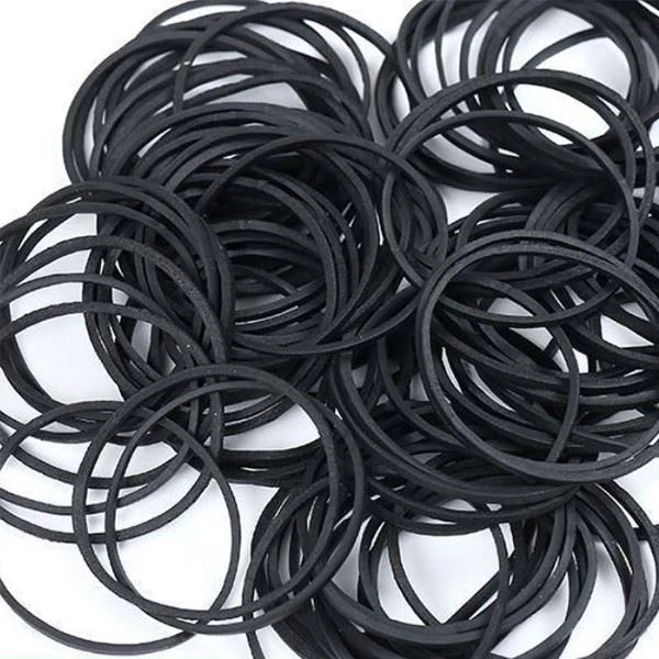 black rubber bands