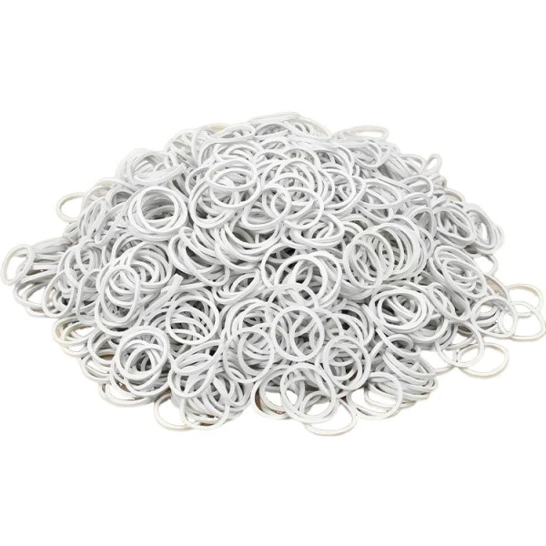 extra small white rubber bands