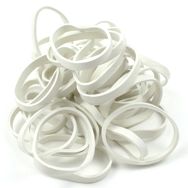 Alta elasticidad de la banda de goma blanca