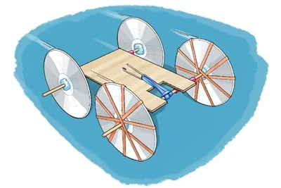 DIY de goma de goma: ¡puedes hacer tu propio auto eléctrico con bandas de goma!