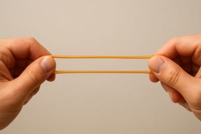 ¿Por qué se estira la banda elástica?