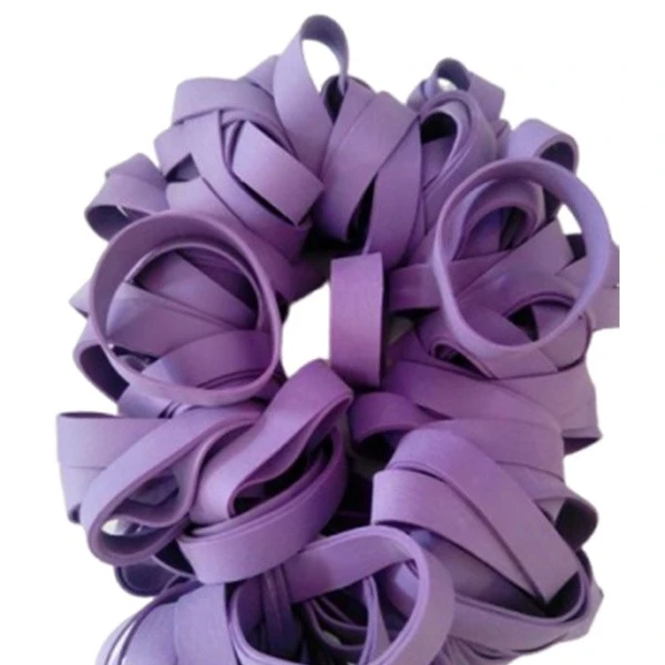 Large purple rubber bands for bundling
