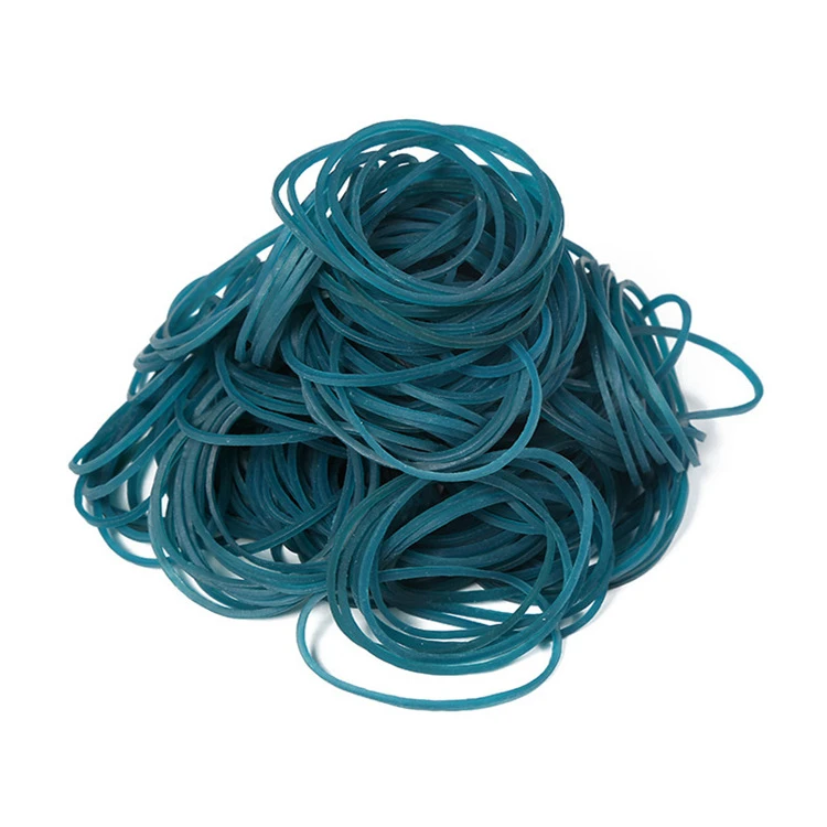 Bandas de goma azul claro