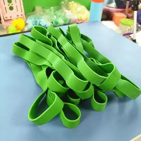 Biodegradable lime green eco rubber bands