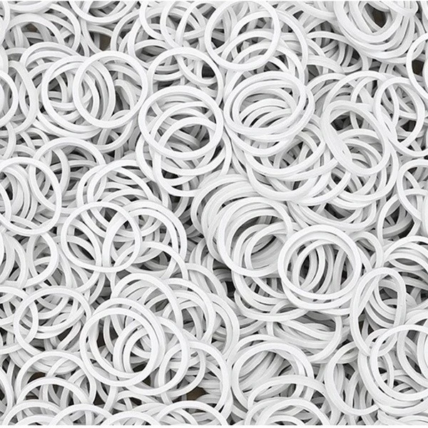 mini whtie rubber rings