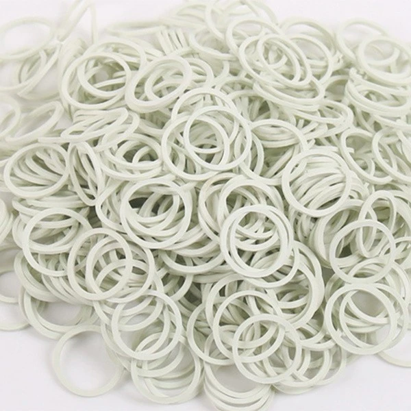 mini white rubber bands