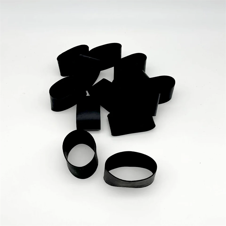 non-slip thick black rubber bands
