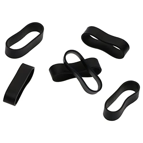 Pequeñas bandas de goma negras pequeñas