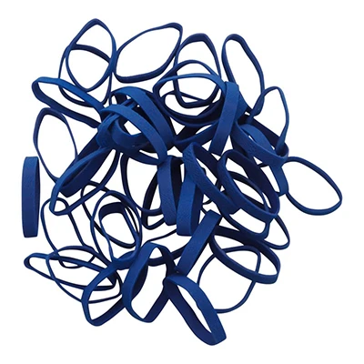 Bandas de goma azul marino