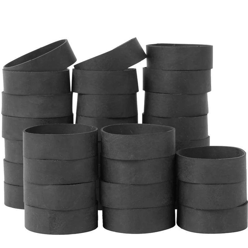 Banda de goma negra ancha