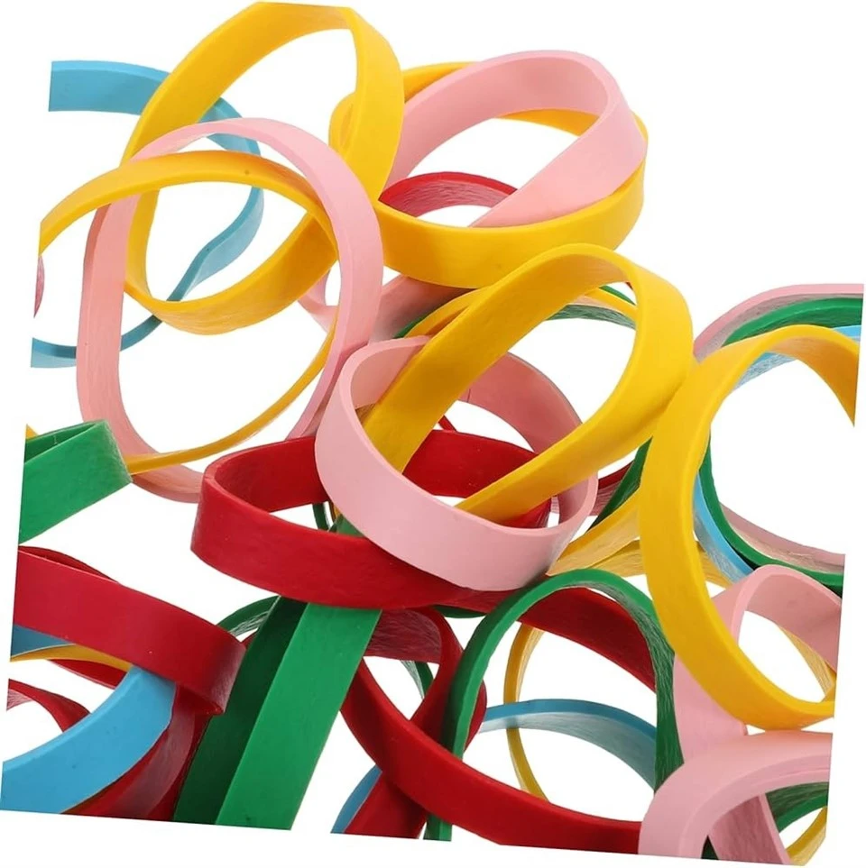 wide colored rubber bands for crafts